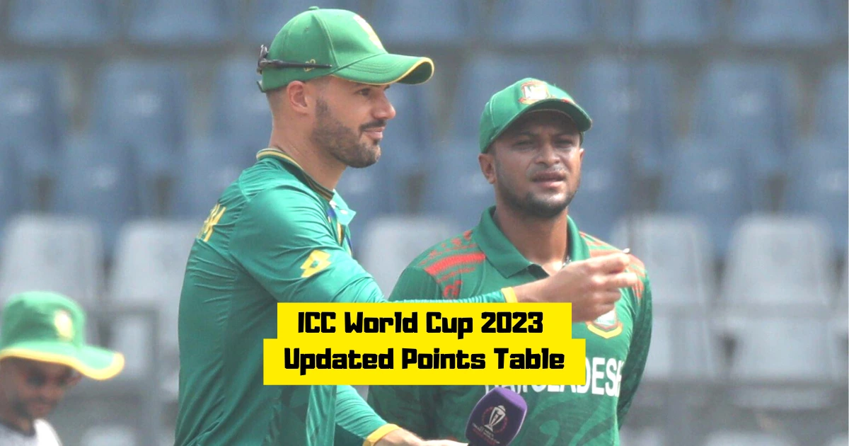 ICC World Cup 2023 Points Table: Updated Standings and Statistics