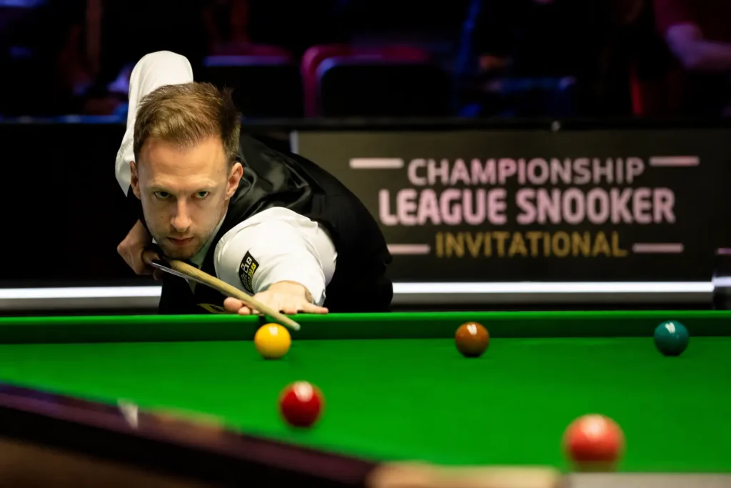 Snooker world rankings update: a player leans over the table lining up a shot at the Championship League Snooker Invitational