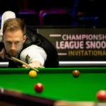Snooker world rankings update: a player leans over the table lining up a shot at the Championship League Snooker Invitational